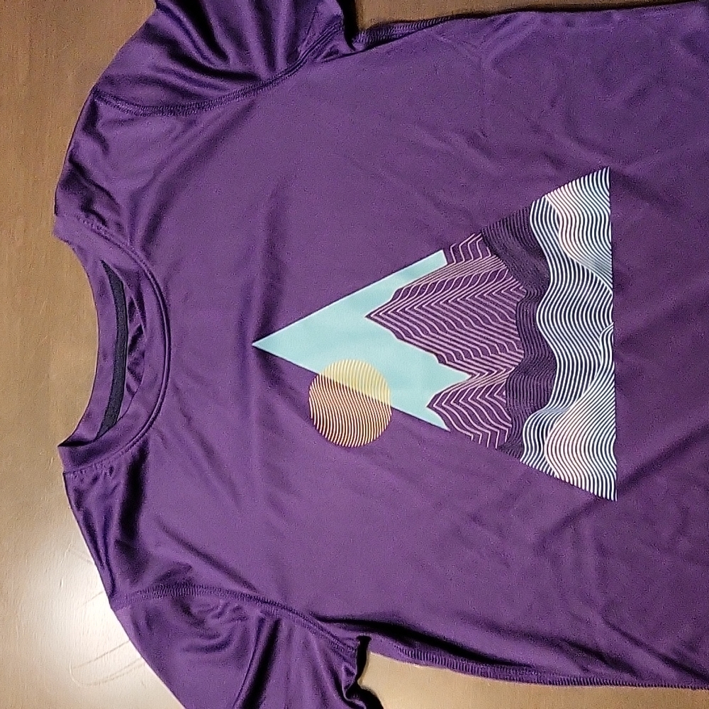 Youth Large Purple dri-fit shirt